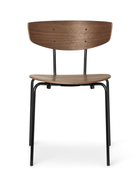 Herman Timeless Minimalist Walnut Dining Side Chair