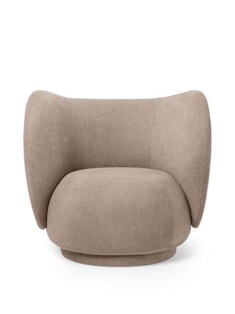 Rico Timeless Minimalist Contemporary Barrel Lounge Chair
