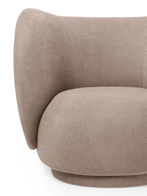 Rico Timeless Minimalist Contemporary Barrel Lounge Chair