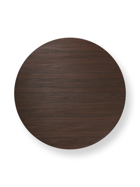 Timeless Minimalist Round Wood Coffee Table with Block Legs