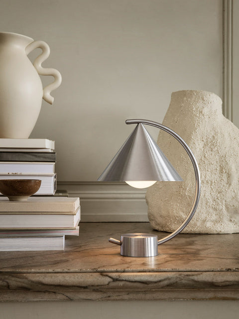Meridian Ambient Arc Conical Modern Table Lamp