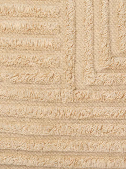 Timeless Minimalist Handwoven Textured Lumbar Throw Pillow