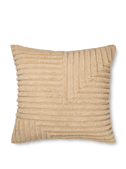 Timeless Minimalist Modern Square Wool Floor Throw Pillow