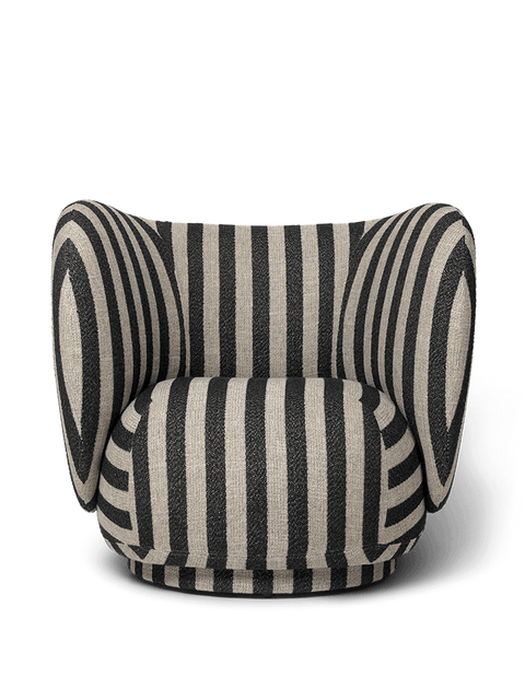 Rico Timeless Minimalist Modern Armless Barrel Lounge Chair