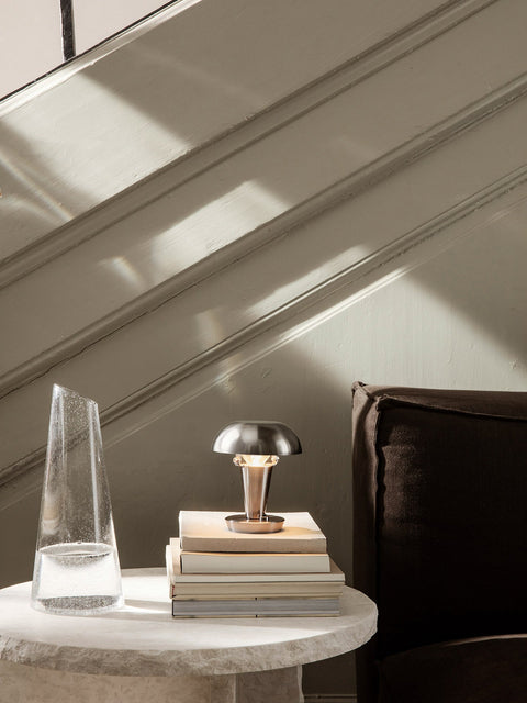 Accent Art Deco Bowl Table Lamp with Adjustable Head