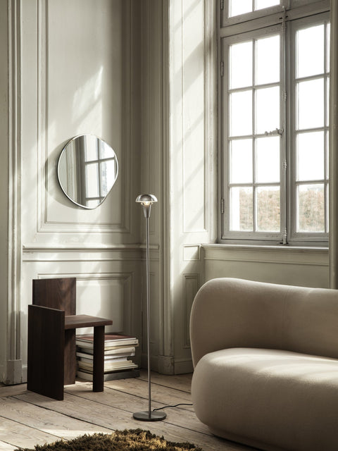 Ambient Bowl Minimalist Floor Lamp with Adjustable Head