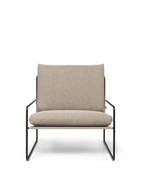 Desert Minimalist Cantilever Lounge Chair for Outdoor Living