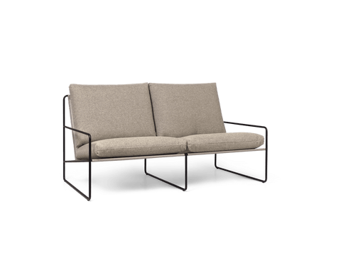 Timeless Minimalist Symmetrical Two Seater Standard Sofa