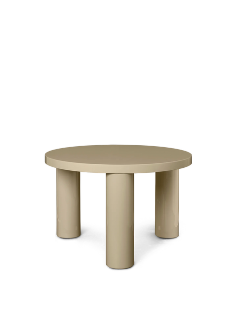 Timeless Minimalist Round Coffee Table with Straight Legs