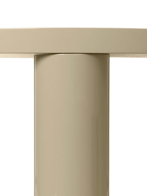 Timeless Minimalist Round Coffee Table with Straight Legs