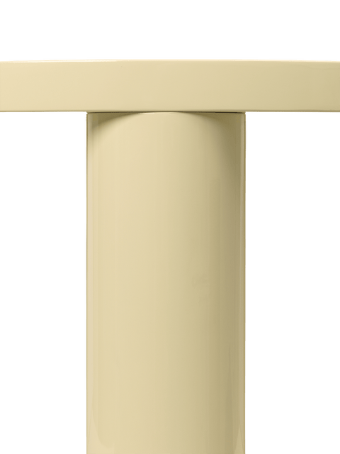 Timeless Minimalist Round Wood Coffee Table with Block Legs