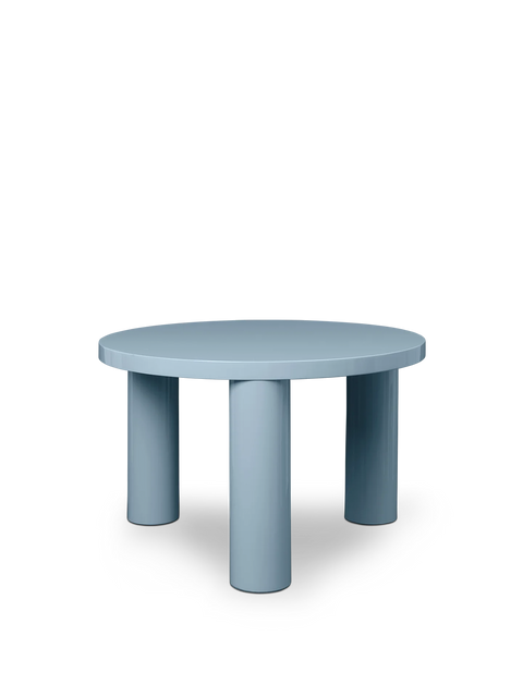 Timeless Minimalist Round Coffee Table with Block Legs