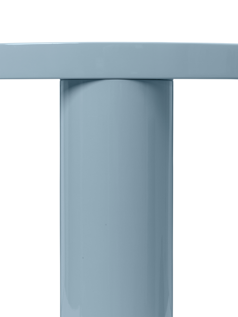 Timeless Minimalist Round Coffee Table with Block Legs