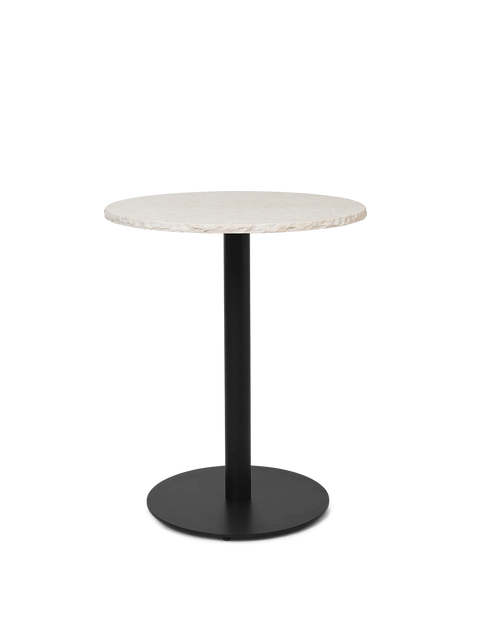 Timeless Minimalist Bistro Dining Table with Drum Base Modern Style