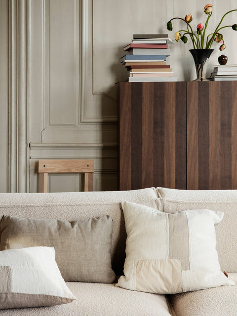 Monochromatic Scandinavian Accent Pillow for Contemporary Spaces