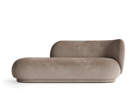 Rico Timeless Minimalist Velvet Curved Divan Sofa
