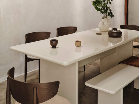 Rink Timeless Minimalist Refectory Dining Table for Contemporary Spaces