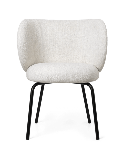 Rico Timeless Minimalist Armless Barrel Dining Side Chair