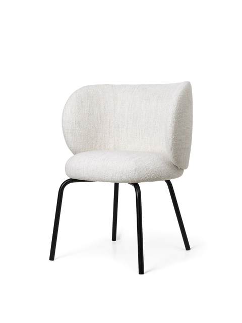 Rico Timeless Minimalist Armless Barrel Dining Side Chair