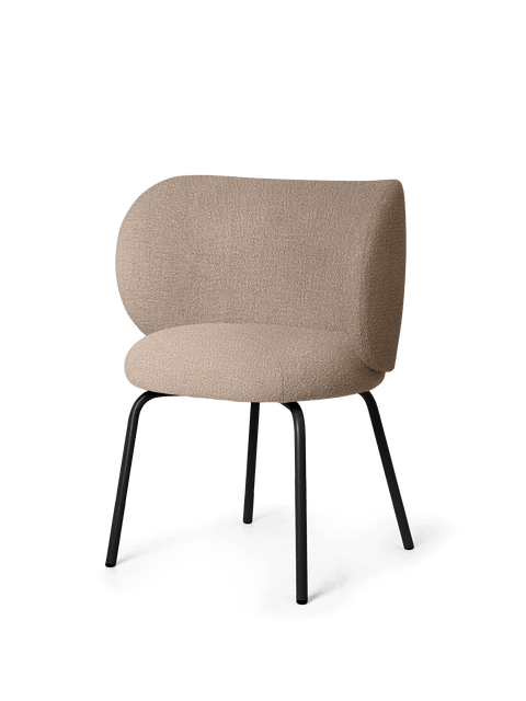 Rico Timeless Minimalist Upholstered Barrel Dining Side Chair