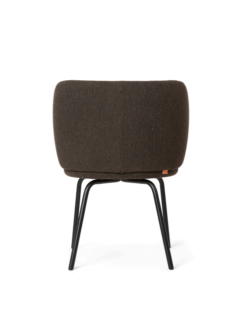 Rico Timeless Minimalist Contemporary Barrel Back Dining Side Chair