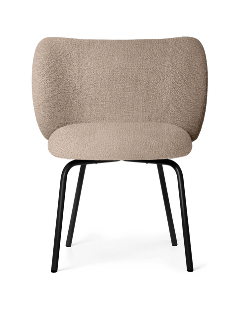 Rico Timeless Minimalist Upholstered Barrel Dining Side Chair