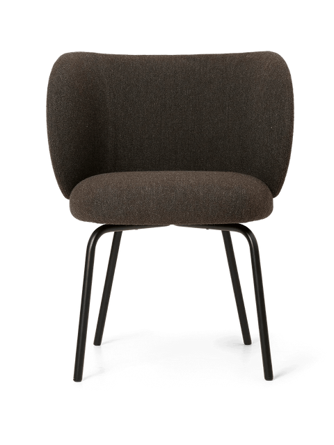 Rico Timeless Minimalist Contemporary Barrel Back Dining Side Chair
