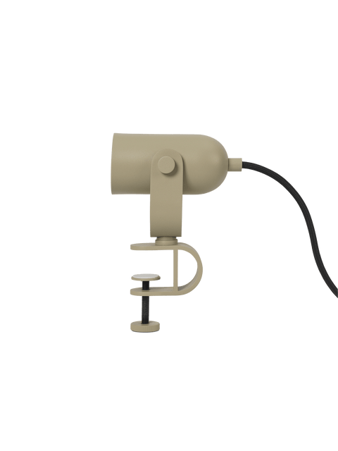 Accent Task Lamp with Adjustable Head and Clip Industrial Style