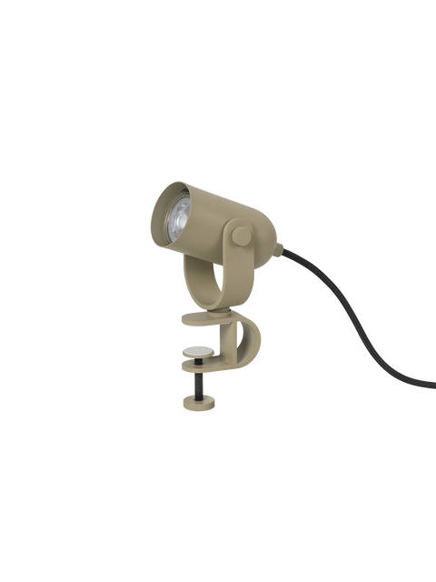 Accent Task Lamp with Adjustable Head and Clip Industrial Style