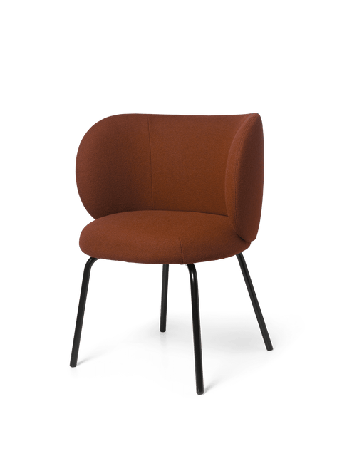 Rico Soft Scandinavian Contemporary Upholstered Dining Armchair