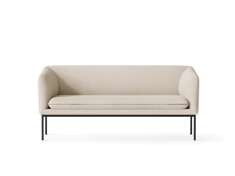 Timeless Minimalist Turn Curved Two-Seater Modern Sofa