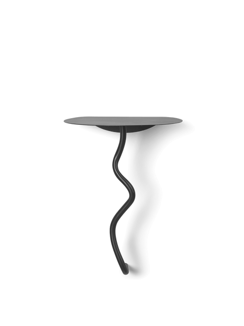Modern Minimalist S Curve Freeform Accent Table