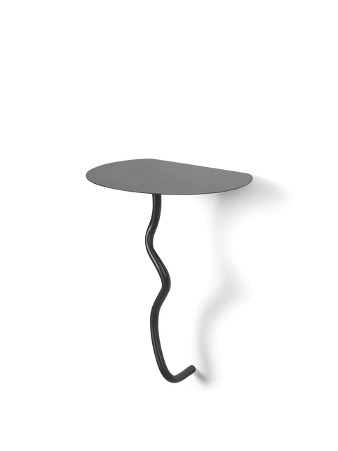 Modern Minimalist S Curve Freeform Accent Table