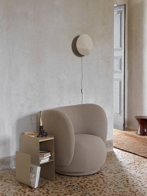 Timeless Minimalist Contemporary Marble Center Table with Arced Legs