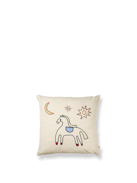 Expressive Renter Organic Embroidered Animal Accent Pillow