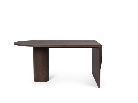 Minimalist Modern Curved Wood Refectory Dining Table