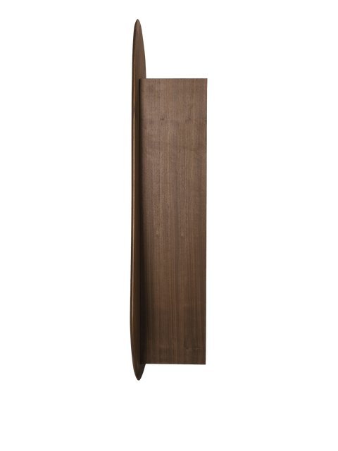 Organic Scandinavian Solid Walnut Wall Cabinet