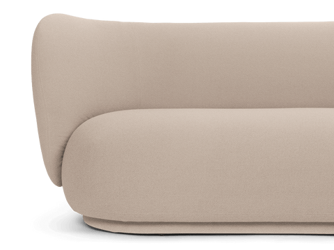 Rico Nature-Driven Modernist Curved Symmetrical Sofa