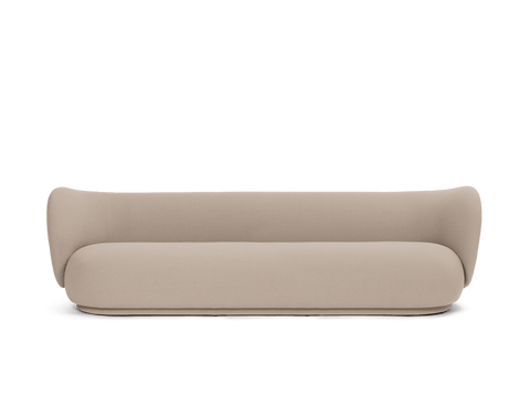 Rico Nature-Driven Modernist Curved Upholstered Sofa