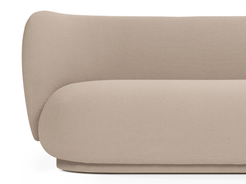 Rico Nature-Driven Modernist Curved Divan Sofa
