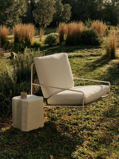 Staffa Minimalist Accent Stool for Outdoor Living