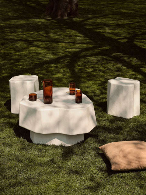 Staffa Minimalist Accent Stool for Outdoor Living