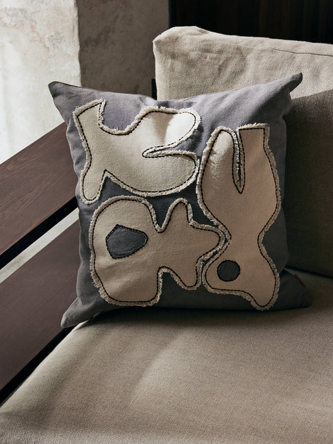 Expressive Renter Modern Fantasy Applique Accent Throw Pillow
