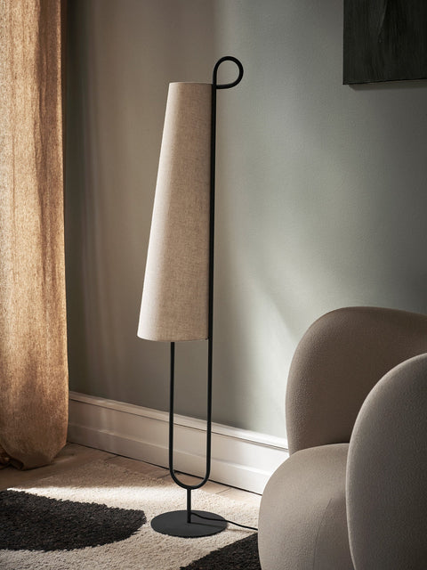 Ancora Ambient Minimalist Textured Conical Floor Lamp