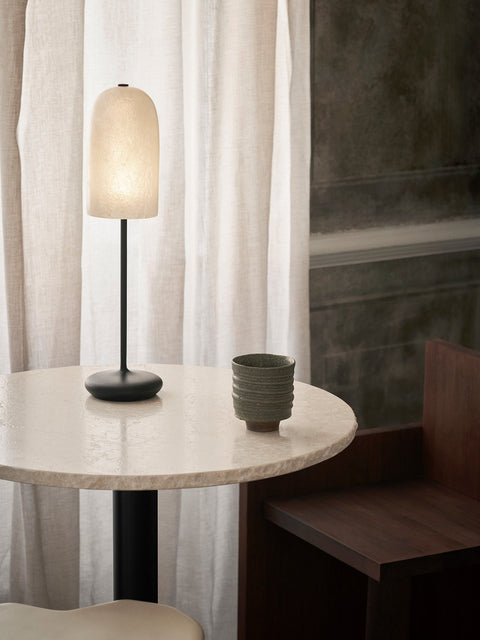 Ambient Minimalist Cylinder Table Lamp with Textured Finish