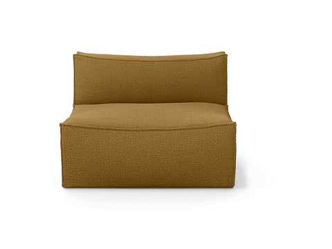 Catena Symmetrical Modular Sofa with Fixed Back in Boucle