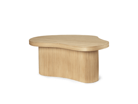 Isola Organic Fluted Freeform Coffee Table