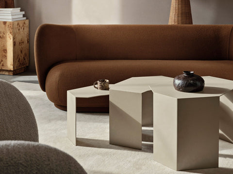 Timeless Minimalist Contemporary Cluster Nesting Table Set