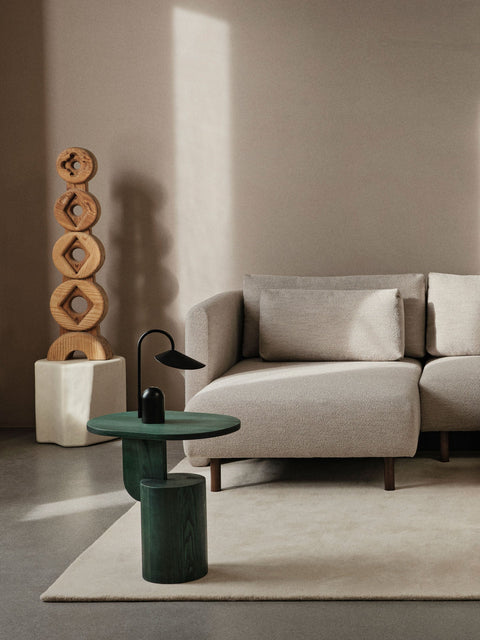 Timeless Minimalist Modern Oval Wood Center Table