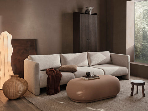 Dase Soft Scandinavian Modular Sofa with Armrests and Cushioned Seat